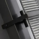 Светодиодный настенный светильник с прямоугольными рассеивателями из рельефного стекла STINUS CLIP Black L80 от ImperiumLoft