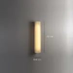 Настенный светильник прямоугольной формы из мрамора GREG WALL H60 от ImperiumLoft