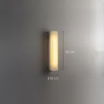 Настенный светильник прямоугольной формы из мрамора GREG WALL H50 от ImperiumLoft