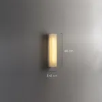 Настенный светильник прямоугольной формы из мрамора GREG WALL H37 от ImperiumLoft