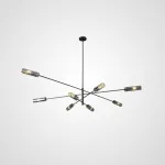 Люстра на штанге RADIANT Black L8