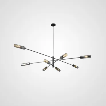 Люстра на штанге RADIANT Black L8