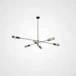 Люстра на штанге RADIANT Black L6