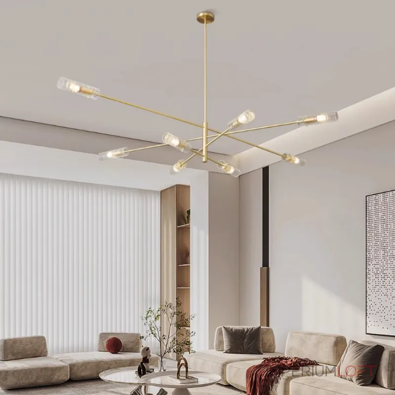 Люстра на штанге RADIANT Brass L6