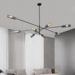 Люстра на штанге RADIANT Black L6