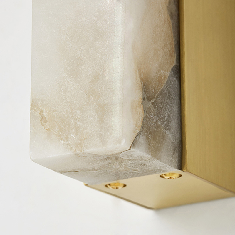 Настенный светильник прямоугольной формы из мрамора Marble LUX WALL H80 от ImperiumLoft Настенный светильник прямоугольной формы из мрамора Marble LUX WALL H80 от ImperiumLoft