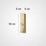 Настенный светильник прямоугольной формы из мрамора Marble LUX WALL H50 от ImperiumLoft
