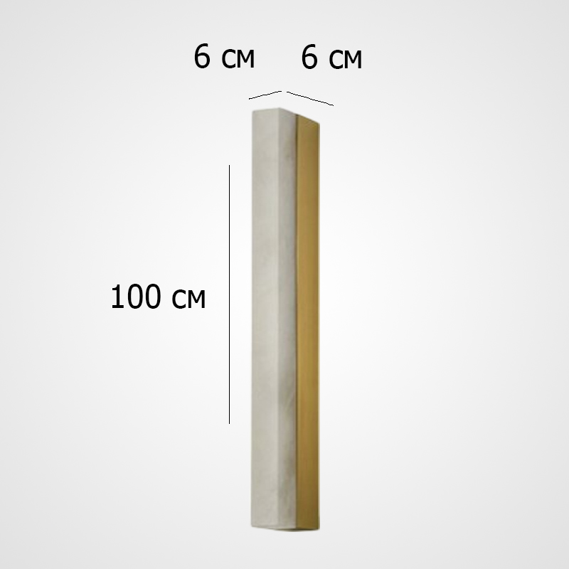Настенный светильник прямоугольной формы из мрамора Marble LUX WALL H100 от ImperiumLoft Настенный светильник прямоугольной формы из мрамора Marble LUX WALL H100 от ImperiumLoft