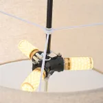 Подвесной светильник RH ROUND Linen Shade Pendant