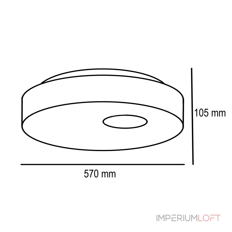 Потолочный светильник ECLA D57 от ImperiumLoft