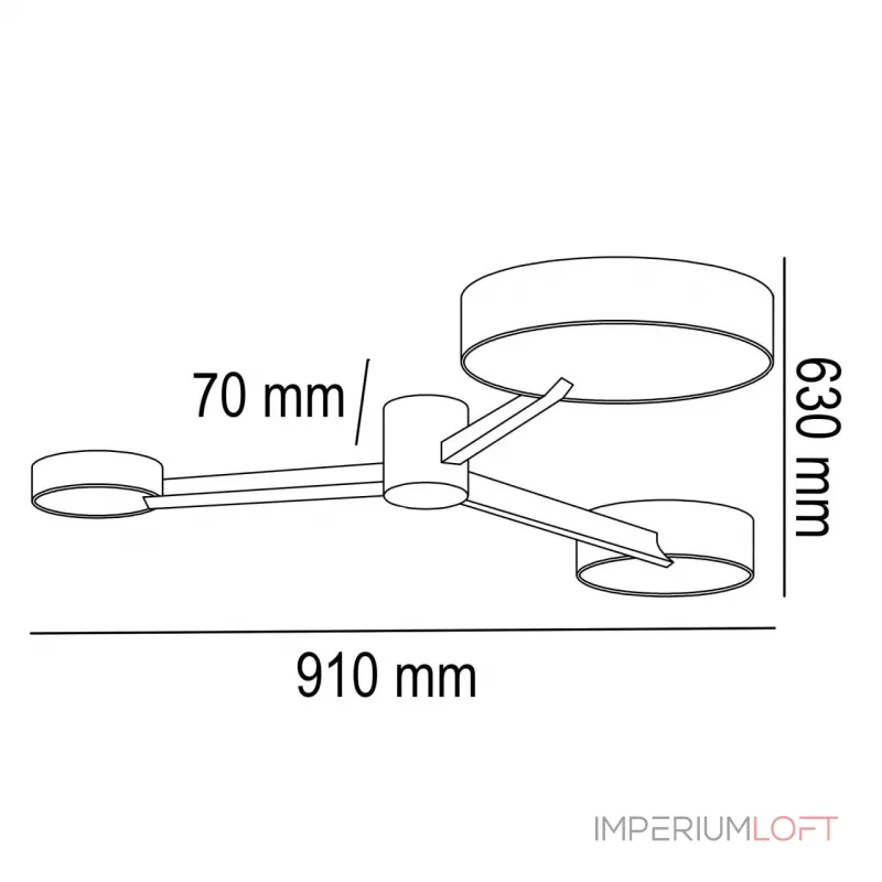 Потолочный светильник MIDA 3 от ImperiumLoft Потолочный светильник MIDA 3 от ImperiumLoft