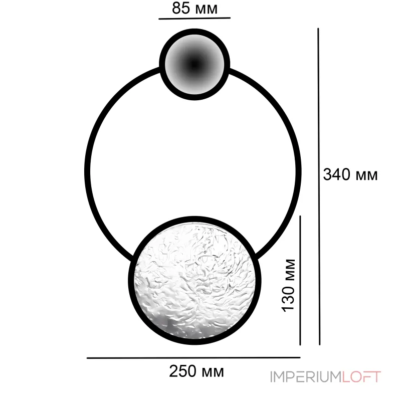 Настенный светильник SHIELD B от ImperiumLoft