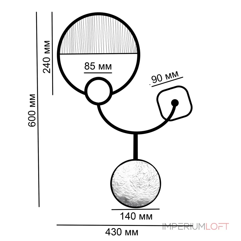 Настенный светильник SHIELD C от ImperiumLoft Настенный светильник SHIELD C от ImperiumLoft