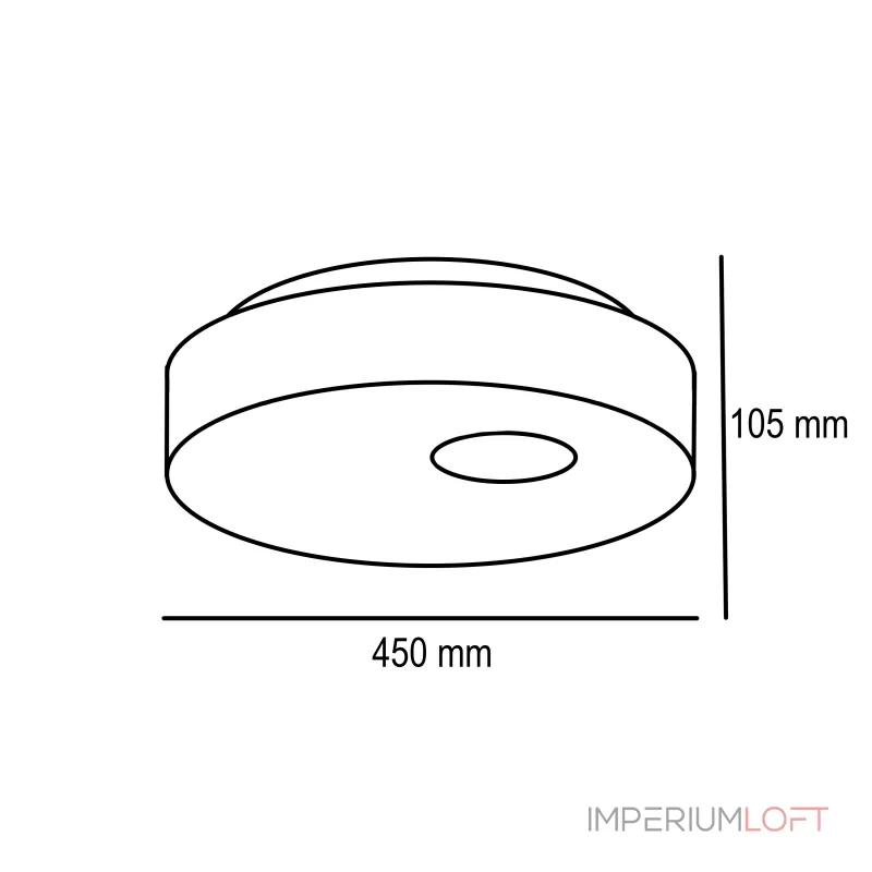 Потолочный светильник ECLA D45 от ImperiumLoft