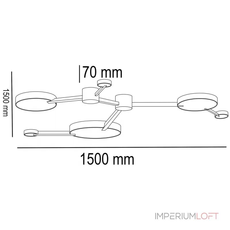 Потолочный светильник MIDA 6 от ImperiumLoft Потолочный светильник MIDA 6 от ImperiumLoft
