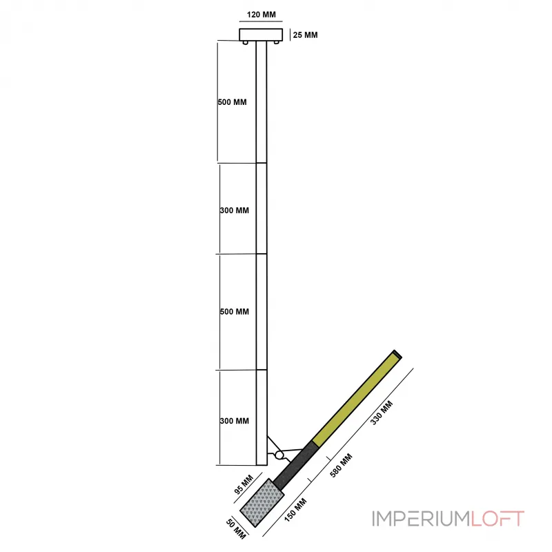 Точечный светильник CLIFF 4000 от ImperiumLoft