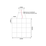 Подвесная люстра Quasar Cosmos Square LED pendant light 80/80/80