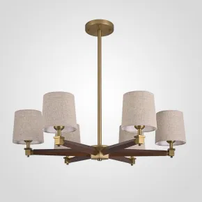 Люстра на штанге Jorgenson D85 Beige/Dark wood Люстра на штанге Jorgenson D85 Beige/Dark wood