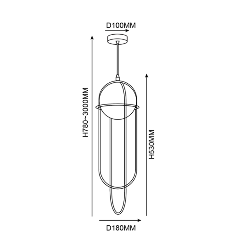 Подвесной светильник ASCENT от ImperiumLoft