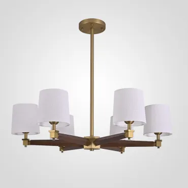 Люстра на штанге Jorgenson D85 White/Dark wood