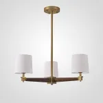 Люстра на штанге Jorgenson D70 White/Dark wood