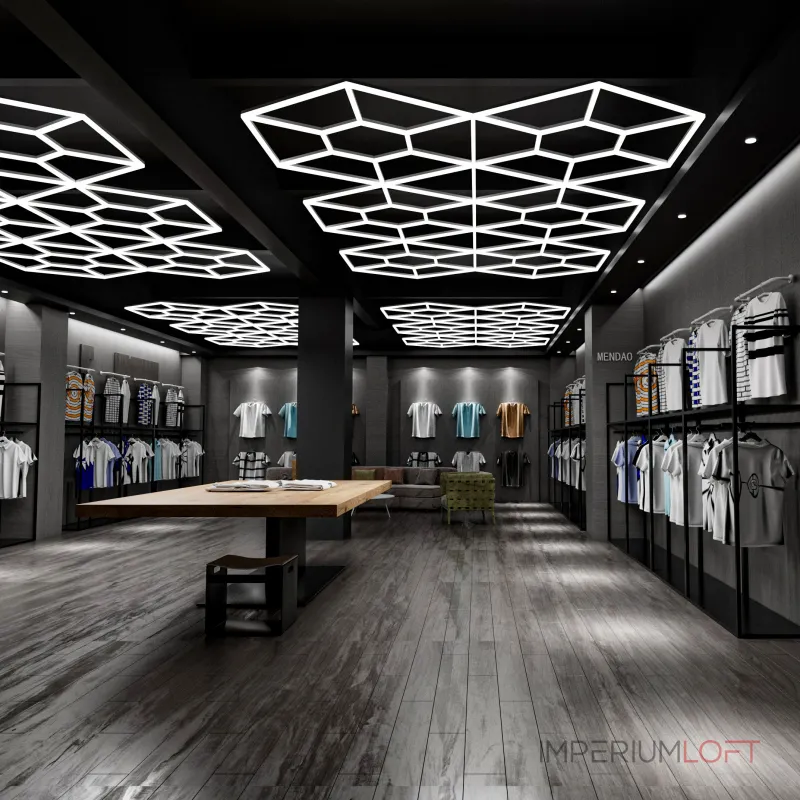 Профильный составной сотовый светодиодный светильник SOTO ZT6102 589W 6500К L107 от ImperiumLoft