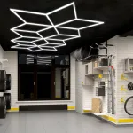 Профильный составной сотовый светодиодный светильник SOTO ZT6103 361.2W 6500К L42 от ImperiumLoft