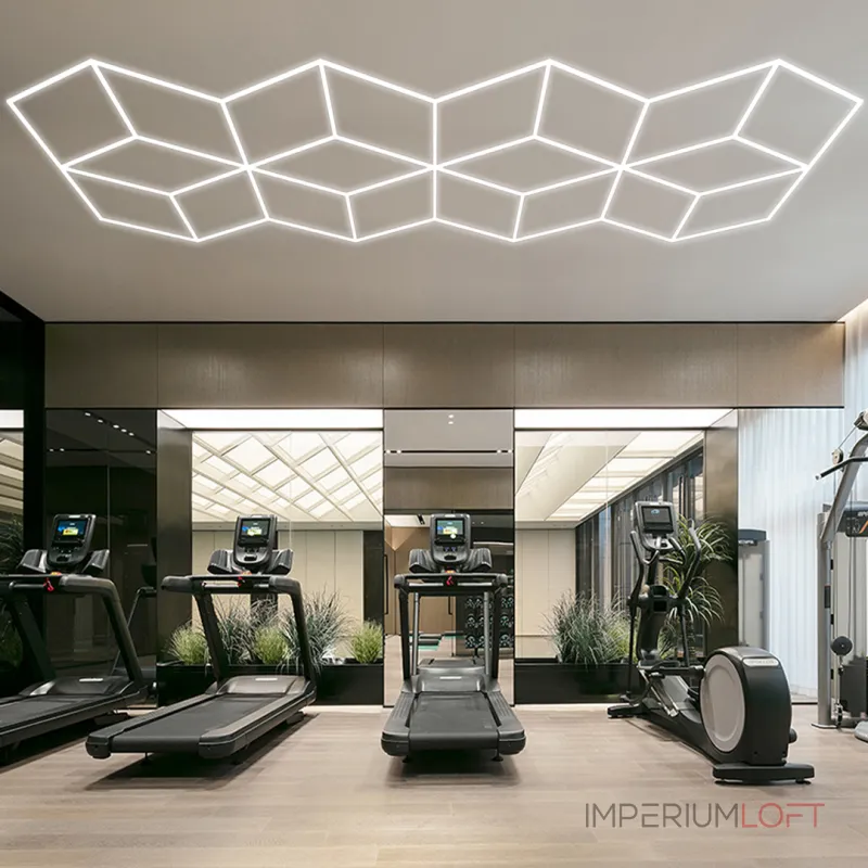 Профильный составной сотовый светодиодный светильник SOTO ZT6104 430W 6500К L50 от ImperiumLoft