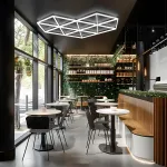 Профильный составной сотовый светодиодный светильник SOTO ZT6105 223.6W 6500К L26 от ImperiumLoft