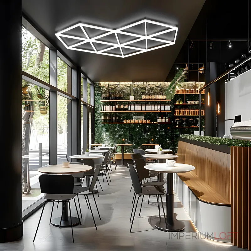 Профильный составной сотовый светодиодный светильник SOTO ZT6105 223.6W 6500К L26 от ImperiumLoft