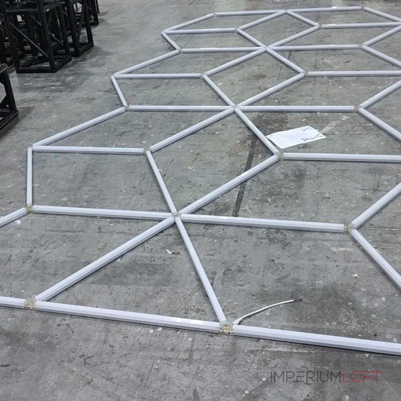 Профильный составной сотовый светодиодный светильник SOTO ZT6109 387W 6500К L45 от ImperiumLoft