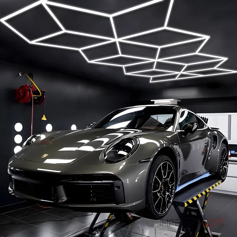 Профильный составной сотовый светодиодный светильник SOTO ZT6109 387W 6500К L45 от ImperiumLoft