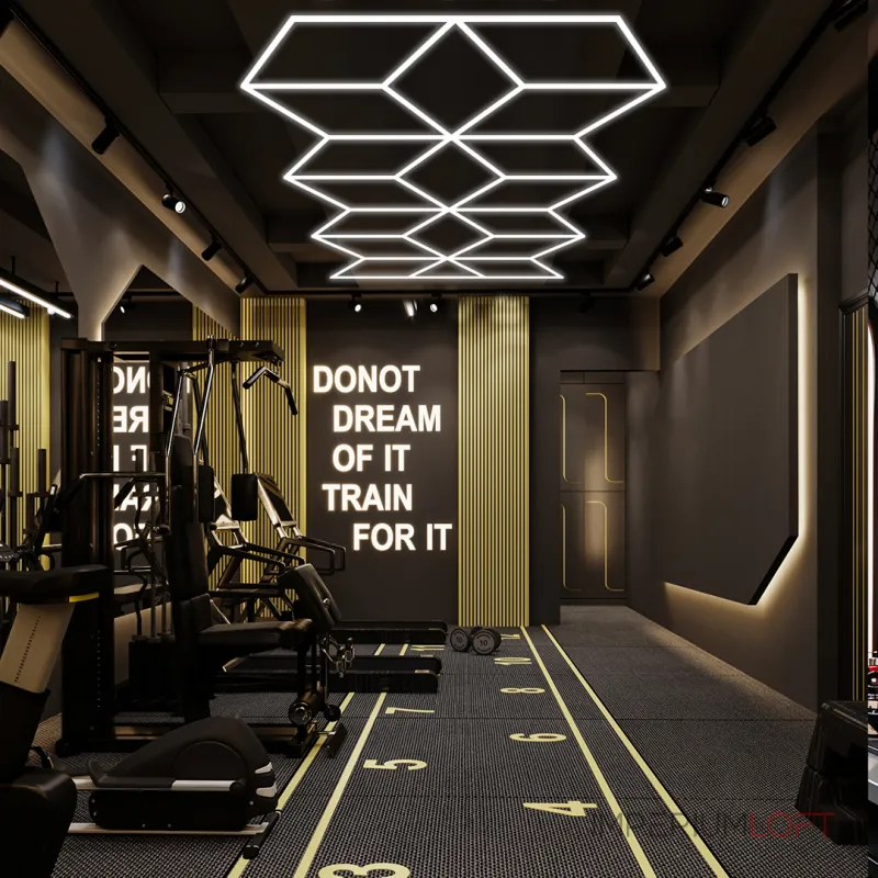 Профильный составной сотовый светодиодный светильник SOTO ZT6109 387W 6500К L45 от ImperiumLoft