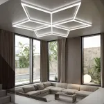 Профильный составной сотовый светодиодный светильник SOTO ZT6110 154.8W 6500К L18 от ImperiumLoft