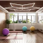 Профильный составной сотовый светодиодный светильник SOTO ZT6110 154.8W 6500К L18 от ImperiumLoft