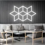 Профильный составной сотовый светодиодный светильник SOTO ZT6111 90W 6500К L30 от ImperiumLoft