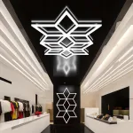 Профильный составной сотовый светодиодный светильник SOTO ZT6111 90W 6500К L30 от ImperiumLoft