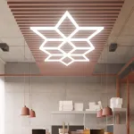 Профильный составной сотовый светодиодный светильник SOTO ZT6111 90W 6500К L30 от ImperiumLoft