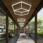 Профильный составной сотовый светодиодный светильник SOTO ZT6112 120W 6500К L14 от ImperiumLoft