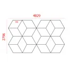 Профильный составной сотовый светодиодный светильник SOTO ZT6113 447W 6500К L52 от ImperiumLoft
