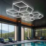 Профильный составной сотовый светодиодный светильник SOTO ZT6113 447W 6500К L52 от ImperiumLoft