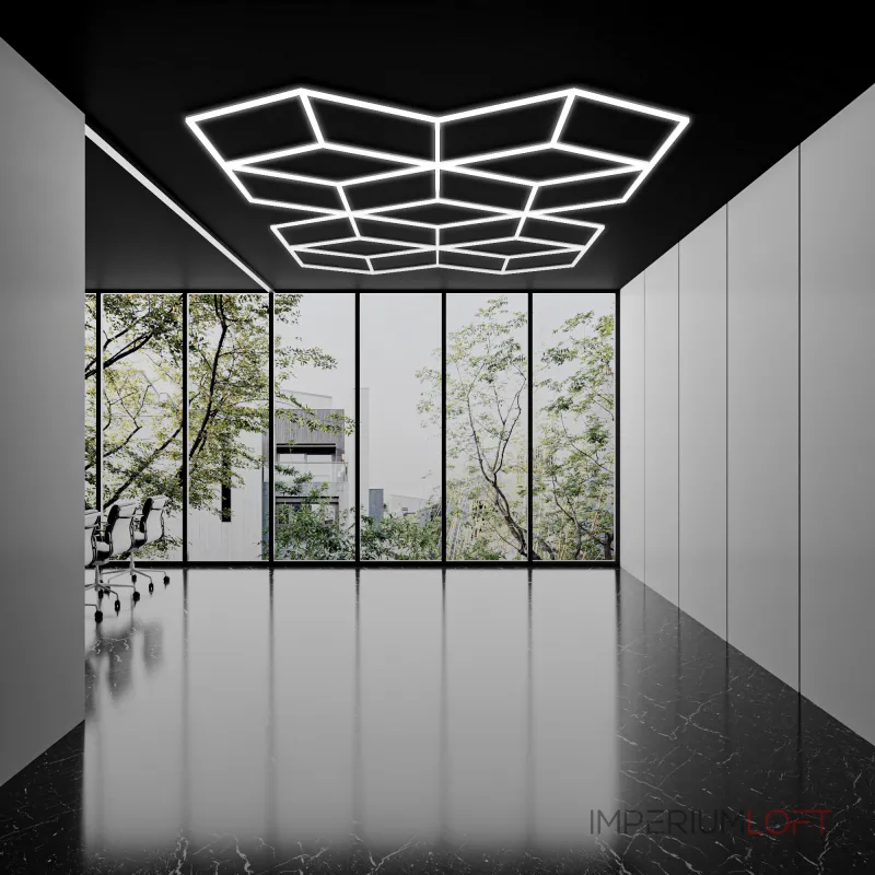 Профильный составной сотовый светодиодный светильник SOTO ZT6113 447W 6500К L52 от ImperiumLoft