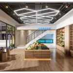 Профильный составной сотовый светодиодный светильник SOTO ZT6114 412W 6500К L48 от ImperiumLoft