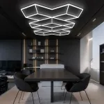 Профильный составной сотовый светодиодный светильник SOTO ZT6115 412W 6500К L48 от ImperiumLoft