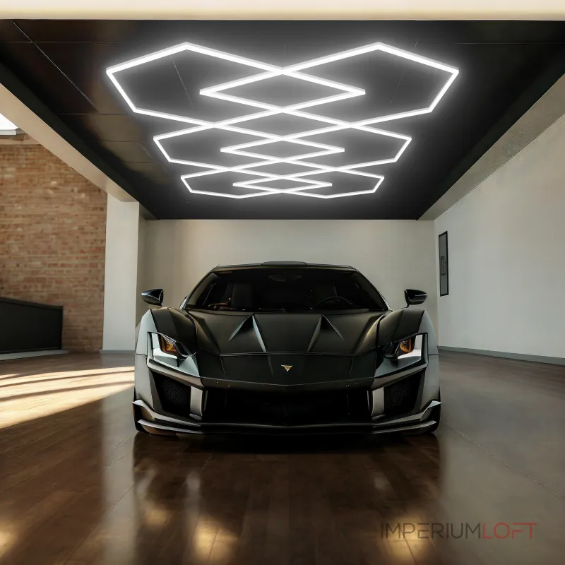 Профильный составной сотовый светодиодный светильник SOTO ZT6116 361W 6500К L42 от ImperiumLoft