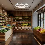 Профильный составной сотовый светодиодный светильник SOTO ZT6130 72W 6500К L24 от ImperiumLoft