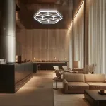 Профильный составной сотовый светодиодный светильник SOTO ZT6130 72W 6500К L24 от ImperiumLoft