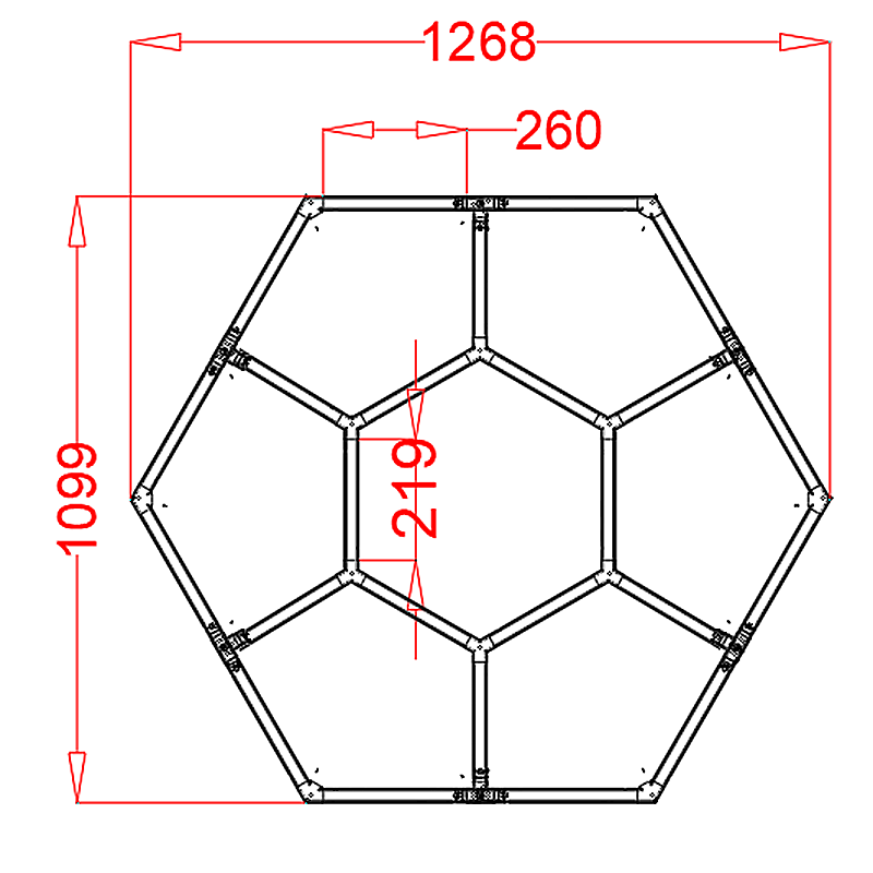 Профильный составной сотовый светодиодный светильник SOTO ZT6130 72W 6500К L24 от ImperiumLoft