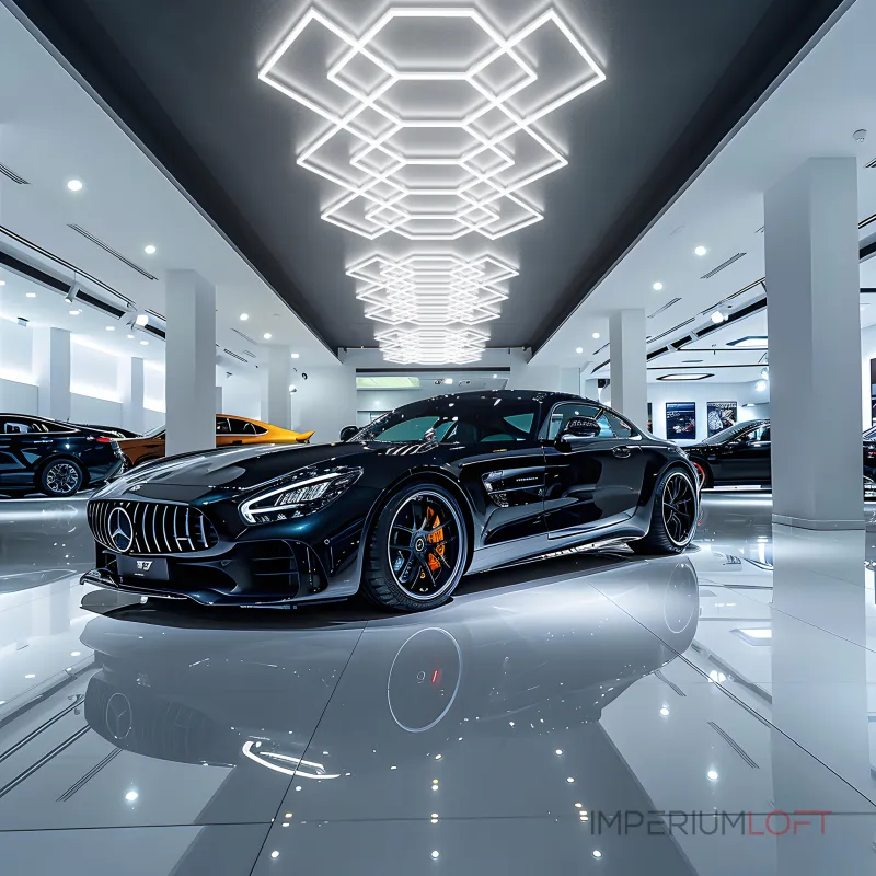 Профильный составной сотовый светодиодный светильник SOTO ZT6135 395W 6500К L79 от ImperiumLoft