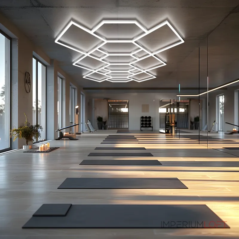 Профильный составной сотовый светодиодный светильник SOTO ZT6136 335W 6500К L67 от ImperiumLoft